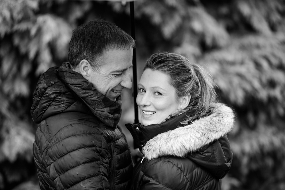 Paarshooting bei Regen in Planten un Blomen